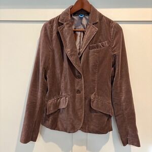 French Connection Velvet Blazer Lilac Mauve Tan Tailored Jacket